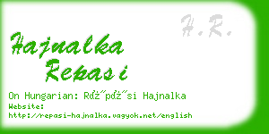 hajnalka repasi business card